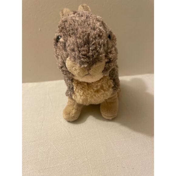 Wild Republic Plush Bunny Rabbit 7" Tall Gray/Brown 2017‎ Realistic - Picture 1 of 7